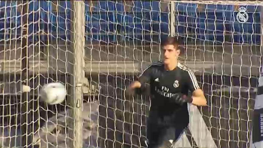 Primer entrenamiento de Thibaut Courtois con el Real Madrid