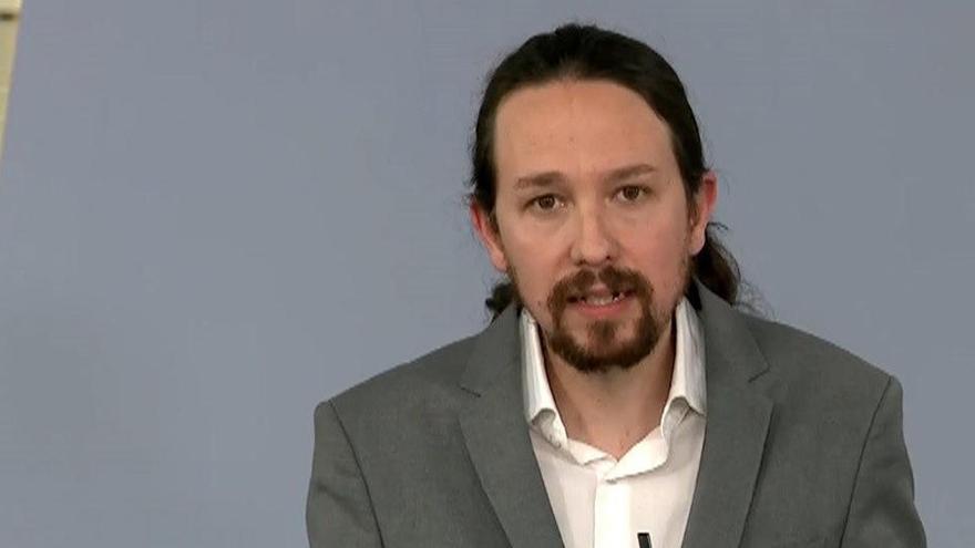 El vicepresidente segundo y ministro de Derechos Sociales y Agenda 2030, Pablo Iglesias.