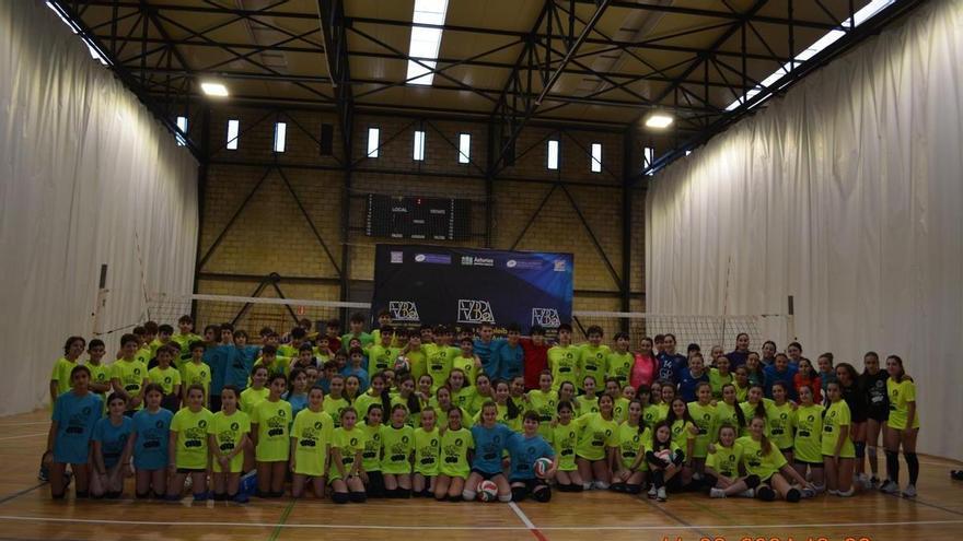 El seleccionador nacional de voleibol, en Llanes