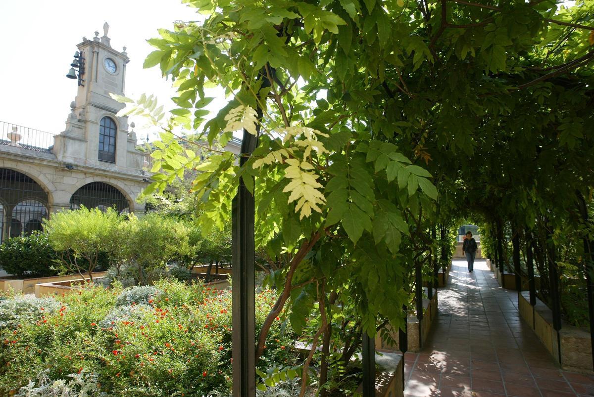 Jardín Mercè Rodoreda, en la sede del IEC, en una imagen de archivo