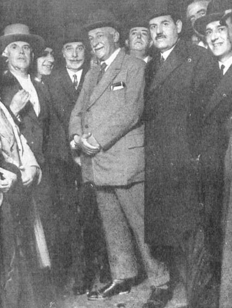 1928 Primo de Rivera Torres con Cruz Conde y Guerrita.jpg