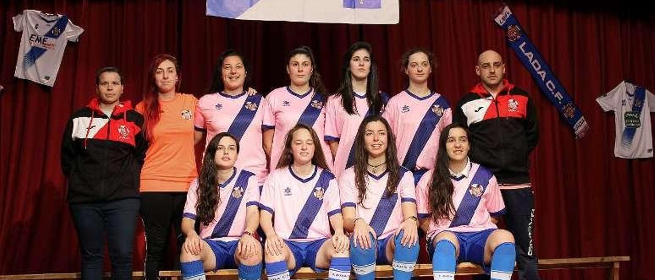 El senior femenino de fútbol sala del Lada-Langreo.