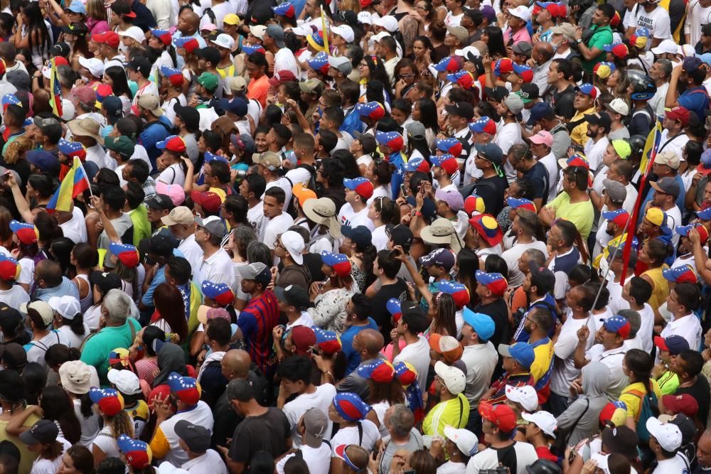 Las imágenes de la protesta en Venezuela.