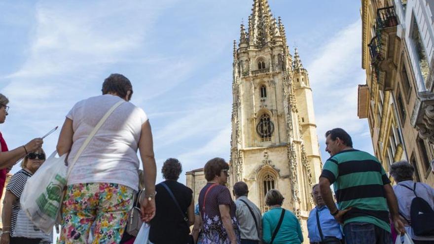 Turistas en Oviedo