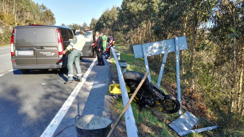 El piloto perdió el control de su vehículo y se estrelló contra los guardarraíles