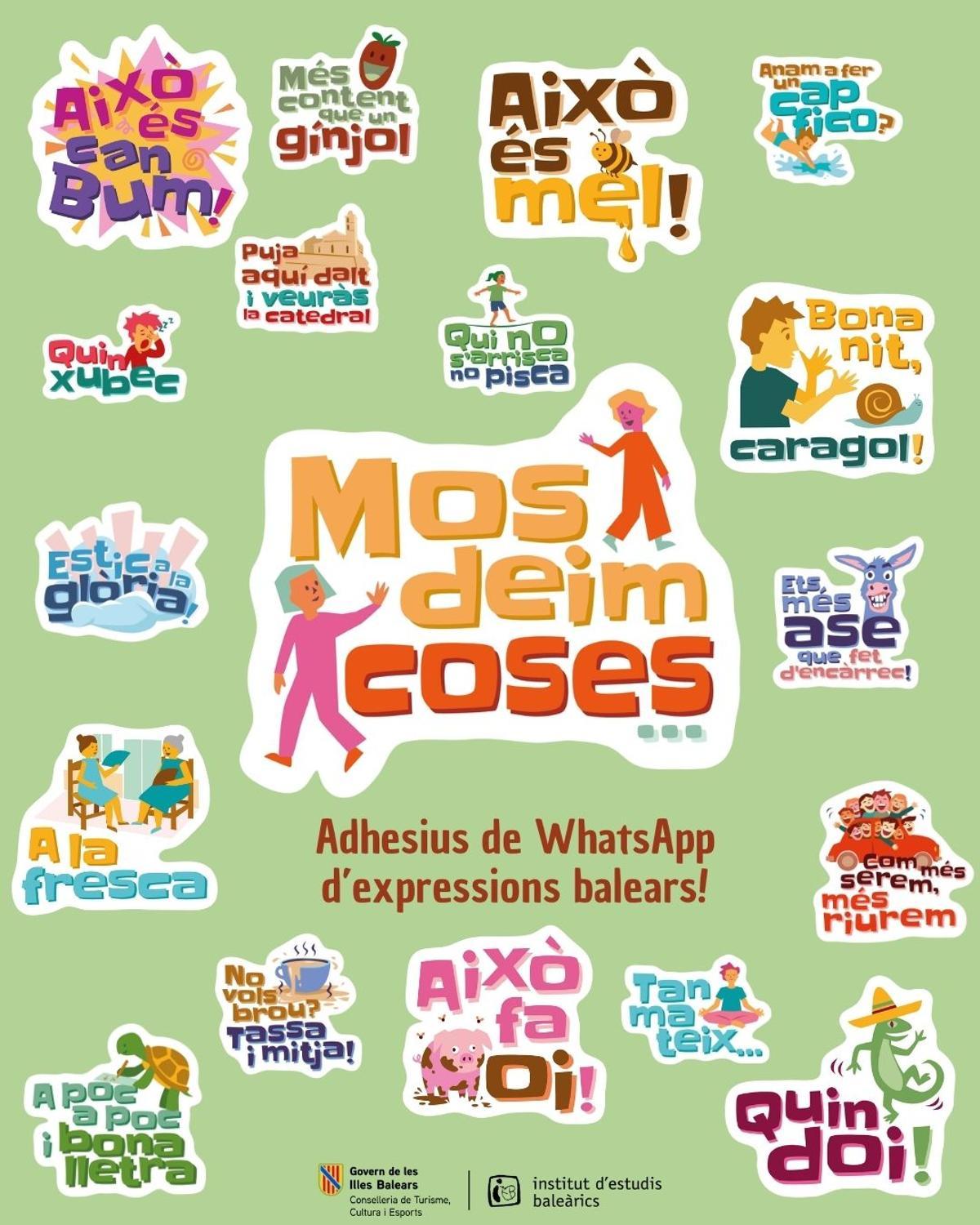 ‘Això és mel!’ o ‘A la fresca’: nuevos stickers con expresiones del catalán balear para aplicaciones de mensajería