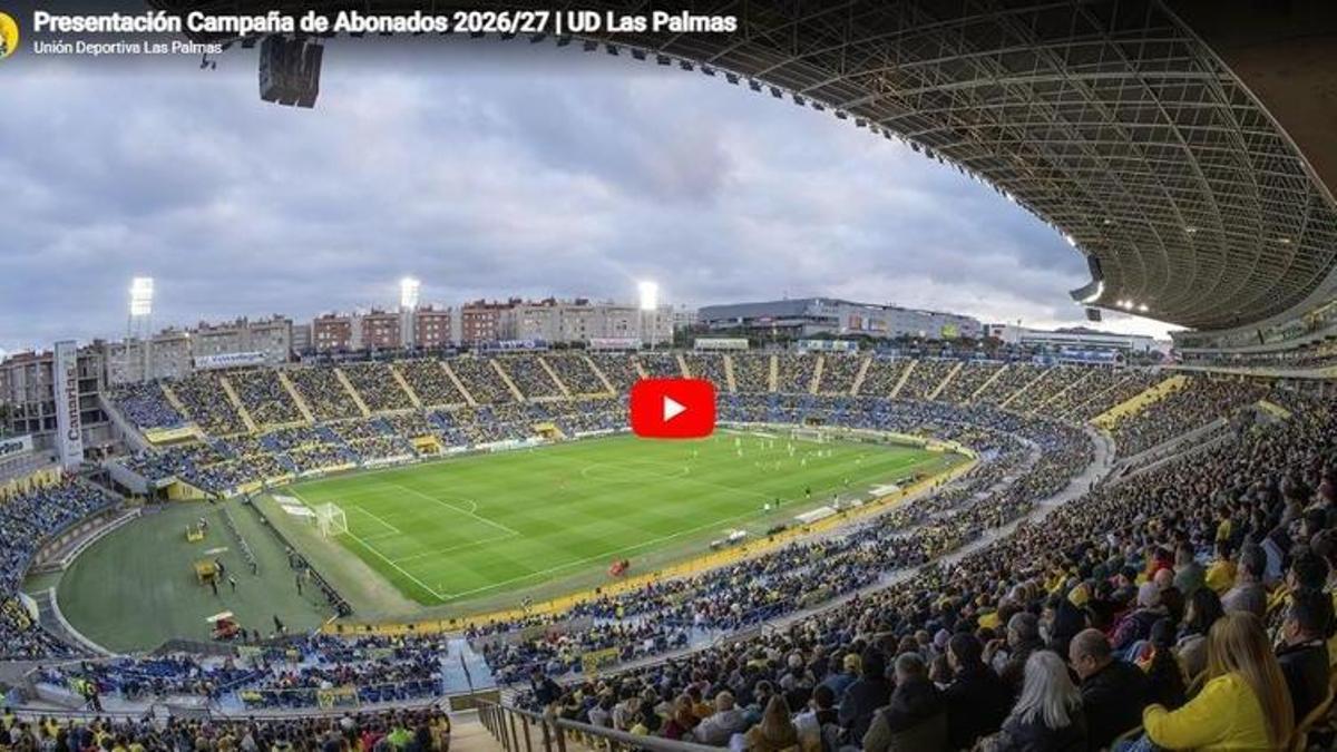 La UD Las Palmas presenta su campaña de abonados para la temporada 2026-27