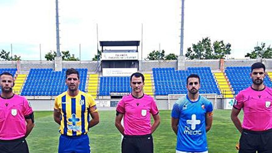 Imatge dels capitans. | PALAMÓS  CF