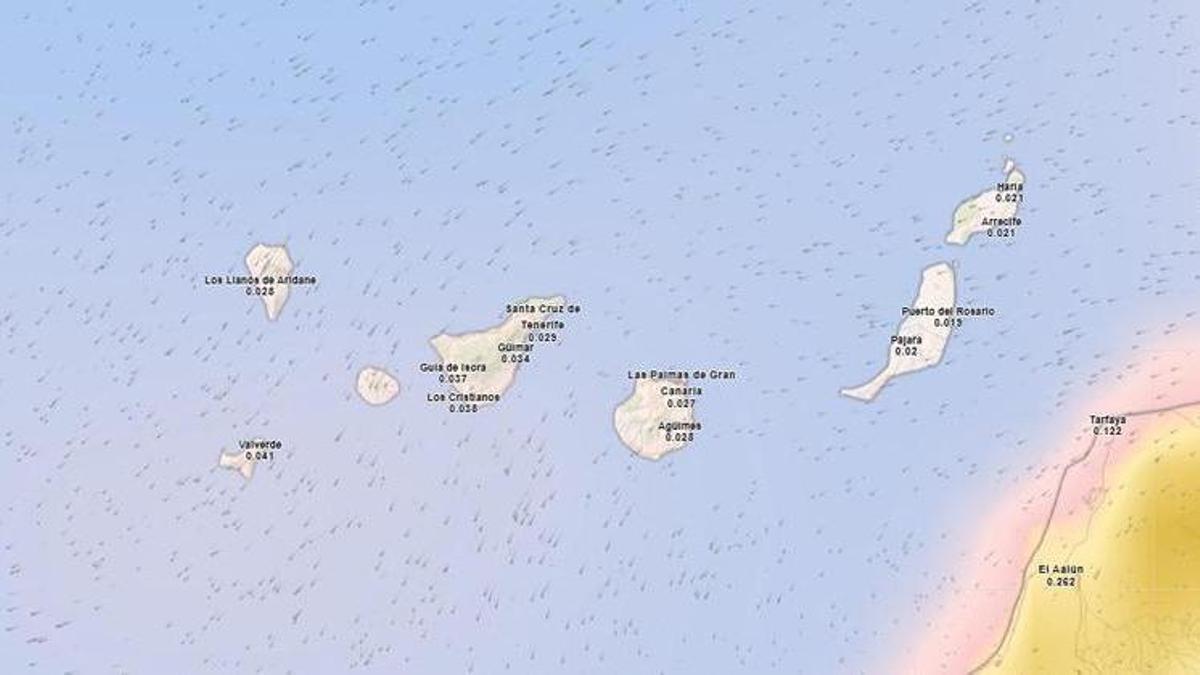 Mapa del tiempo.