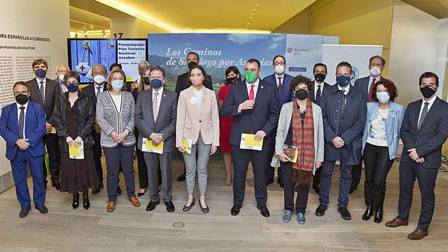 Reyes Maroto, en la presentación del Plan Xacobeo en Oviedo.  | // E. P.