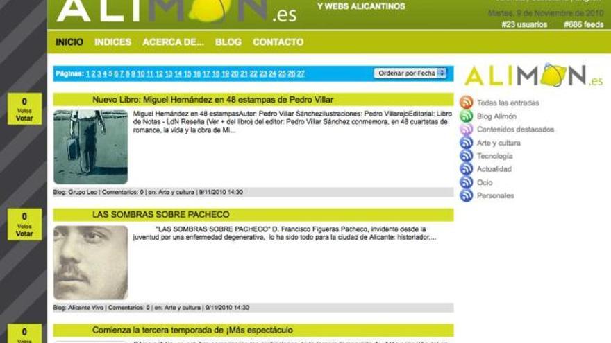 Un portal reúne un centenar de blogs y páginas webs relacionadas con Alicante