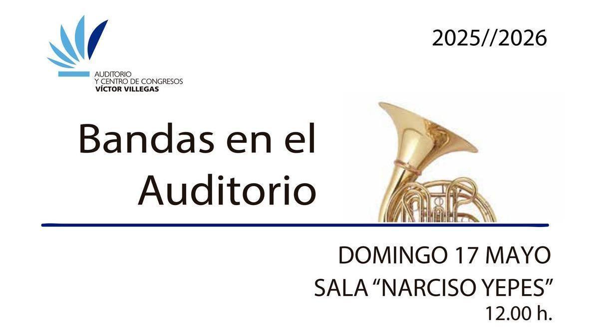 Cartel promocional para 'Bandas del Auditorio'.