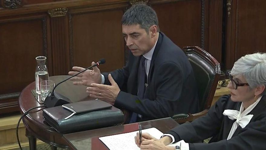 Trapero durante su declaración en el juicio del &#039;procés&#039;.