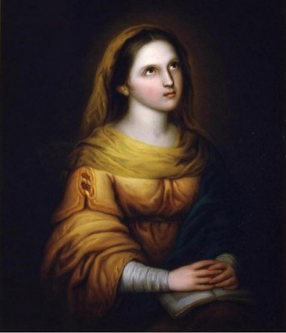 Rosario Weiss Virgen de la contemplación (1840). Real Academia Bellas Artes San Fernando