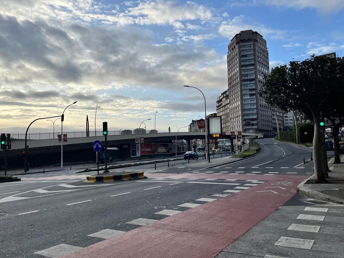 Amanecer en A Coruña este sábado