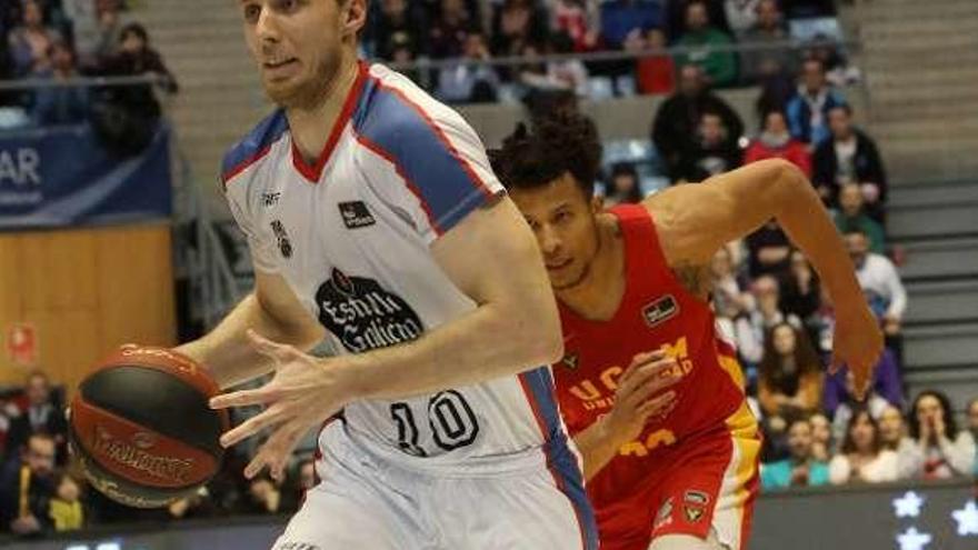 Imagen de un partido de esta temporada del Obradoiro. // Xoàn Alvarez