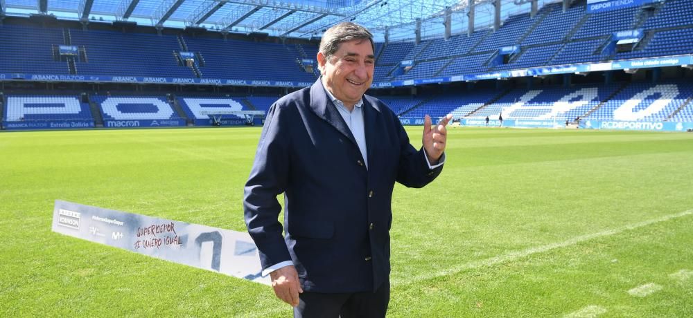 El presidente del Deportivo, Tino Fernández, y el expresidente Augusto César Lendoiro, entre los invitados al preestreno del reportaje 'Informe Robinson: Superdépor, te quiero igual'.