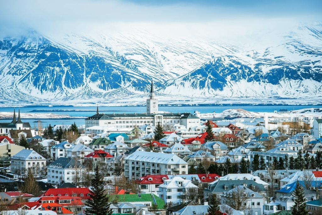 Vista de Reikiavik, la capital de Islandia