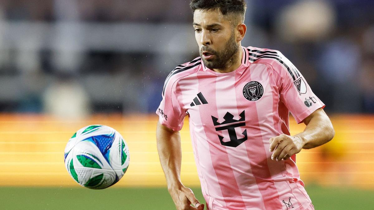 Alba, en el último partido con el Inter Miami.