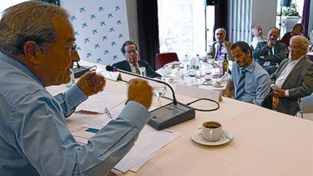 Jaume Lanaspa, ayer durante la conferencia en el ciclo Tribuna Ateneu.