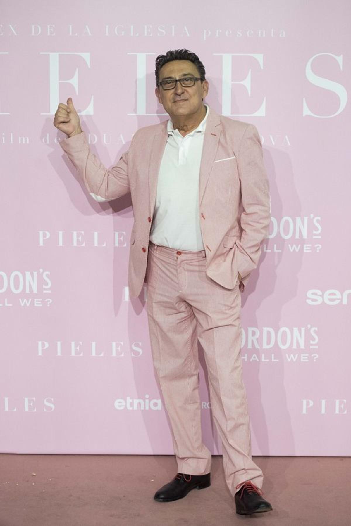 El actor Marino Peña en el estreno de 'Pieles'