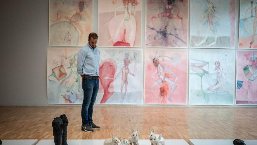 Presentación en TEA de la exposición 'Dulces sueños', de Carlos Rivero