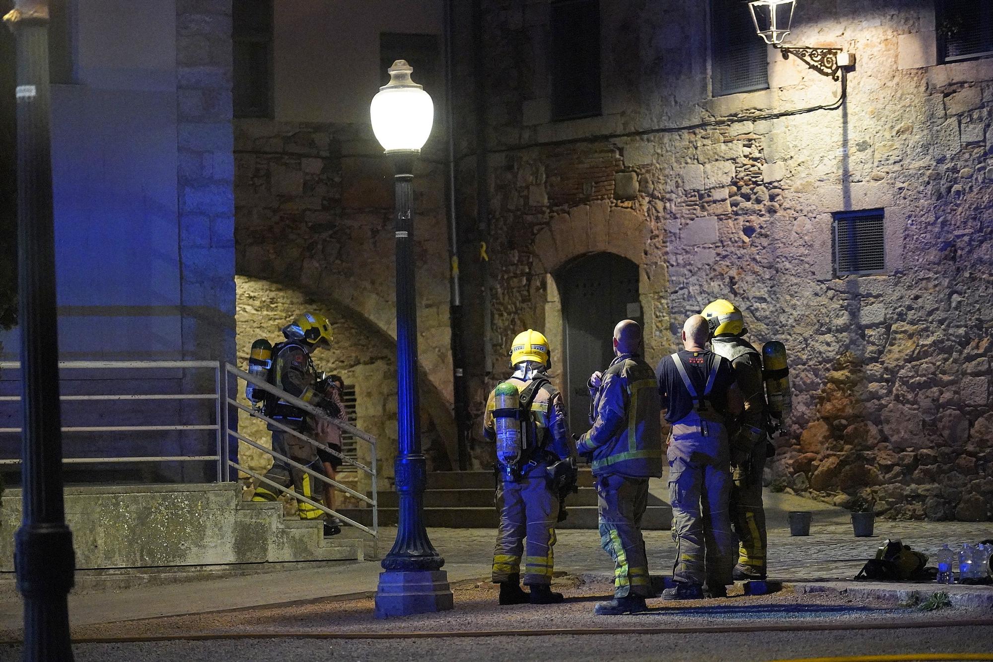 Incendi en un pis del Barri Vell de Girona