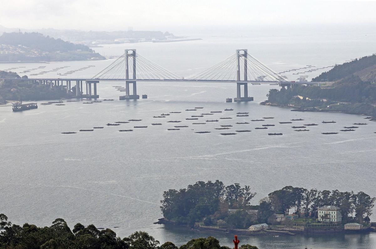 El puente de Rande, por el que pasa la Autopista AP-9