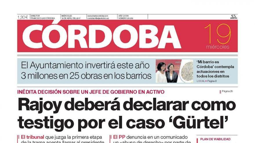 La portada de CÓRDOBA