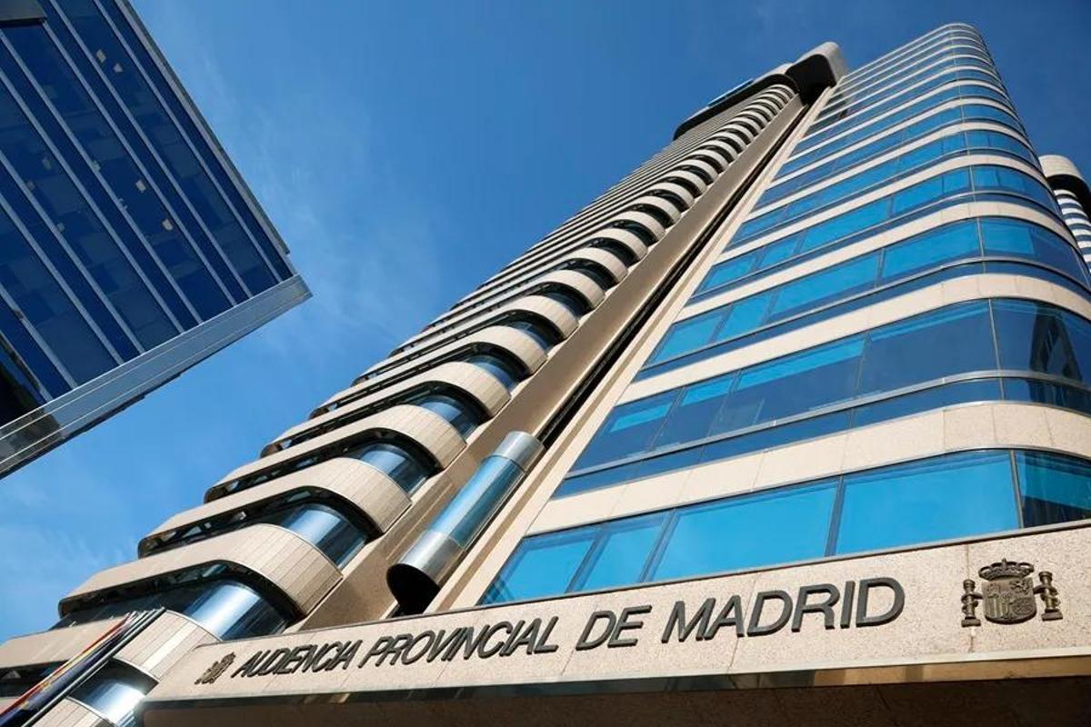 Fachada del edificio de la Audiencia Provincial de Madrid.