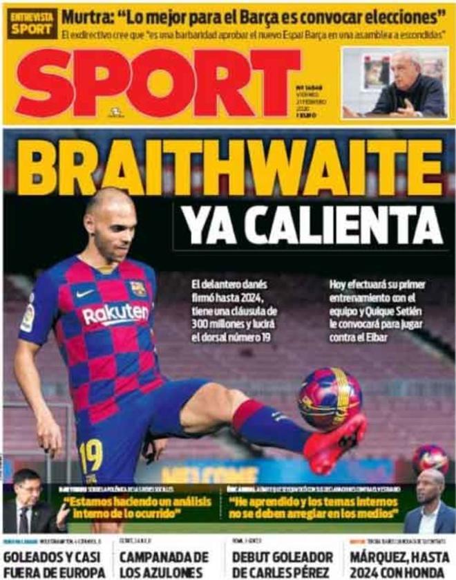 Las portadas del día en la prensa deportiva