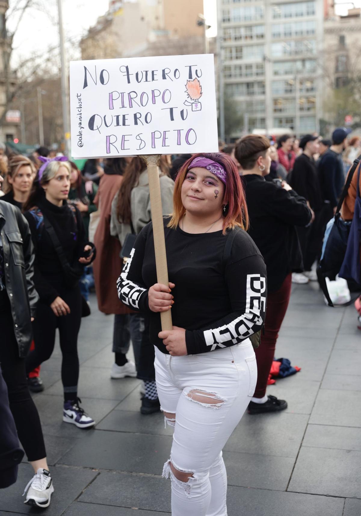 Manifestación del 8-M en Barcelona