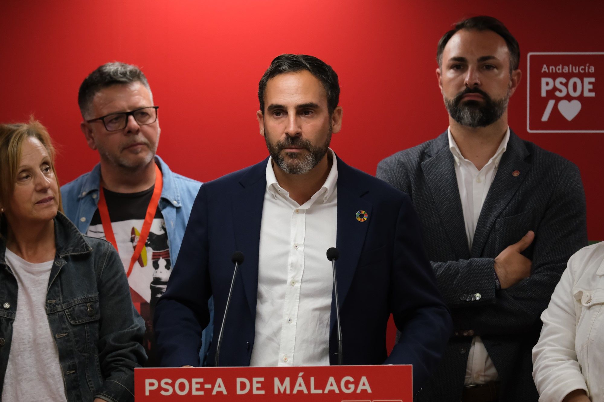Imágenes de la noche electoral del 28M en el PSOE