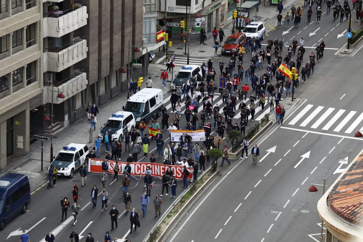 Manifestación de la hostelería en Zaragoza