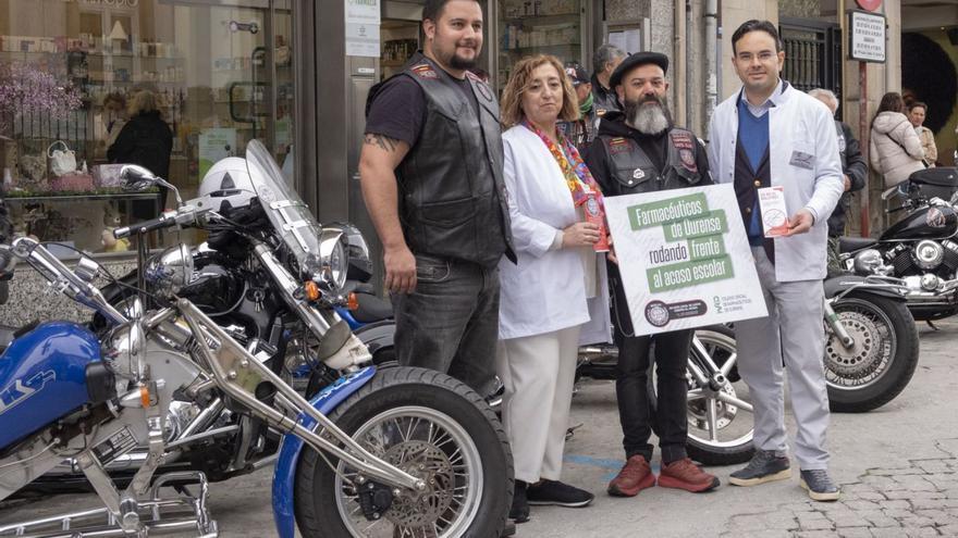 Presentación de la campaña con representantes de Mocai y del COF, en Ourense.