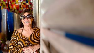 La artista plástica Matilda Mora.