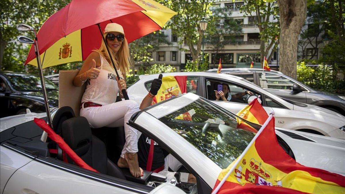 Manifestación contra la política del Gobierno, convocada por VOX, en Valencia