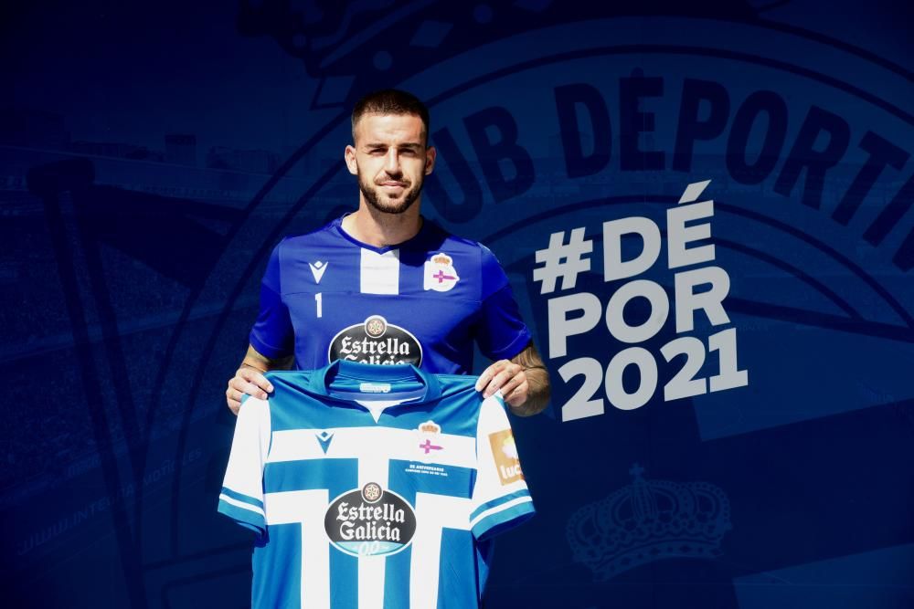 Presentación de Borja Granero en la Ciudad Deportiva de Abegondo