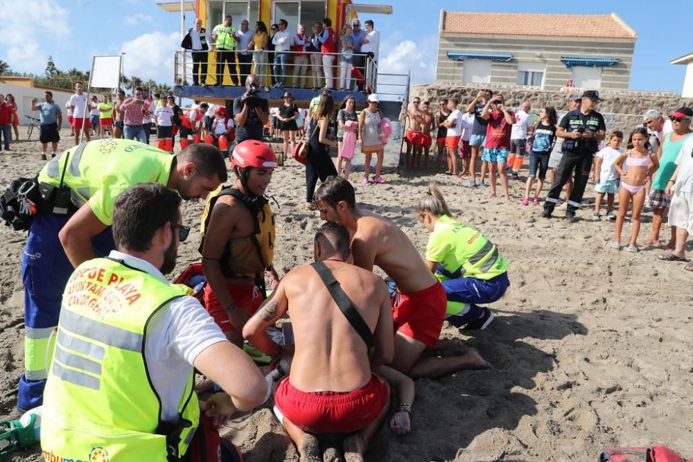 Simulacro de rescate en Cabo de Palos