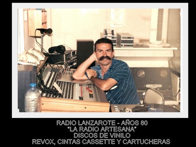 Radio Lanzarote en los a�os 80. Discos de vinilo, revox, cintas cassettes y cartucheras.jpg