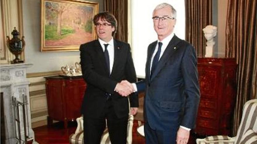 Puigdemont estrena la seva agenda exterior a Flandes