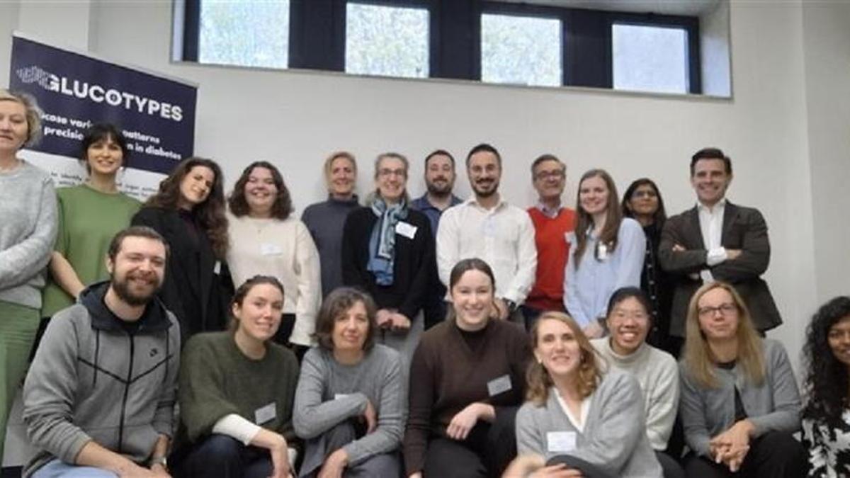 Integrantes do proxecto Glucotypes, do que forma parte a USC, durante a reunión en Santiago.