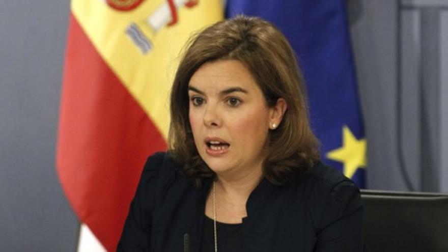 Soraya Sáenz confirma la conversacion entre Rajoy y Artur Mas