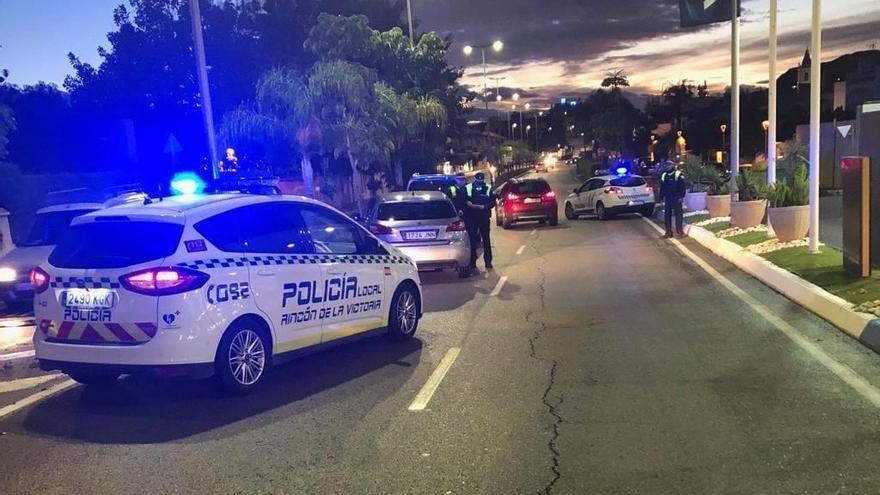 Control de la Policía Local de Rincón de la Victoria durante el estado de alarma.