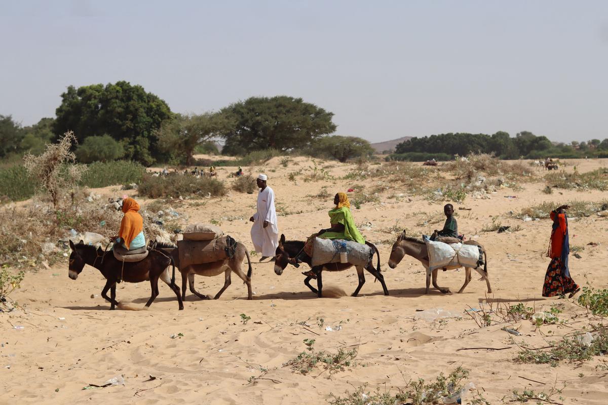 Éxodo de refugiados sudaneses hacia El Chad