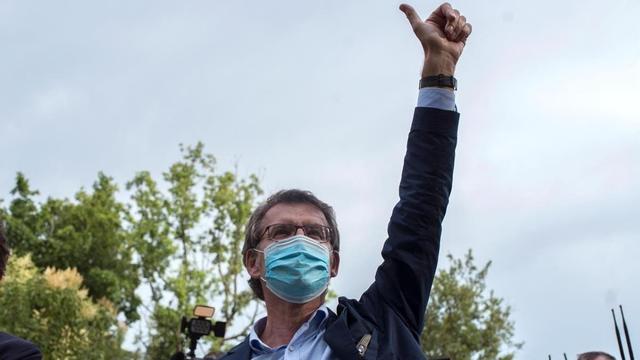 Alberto Núñez Feijóo, el 8 de julio del 2020 en Ourense