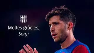 Sigue en directo el acto de despedida del FC Barcelona a Sergi Roberto