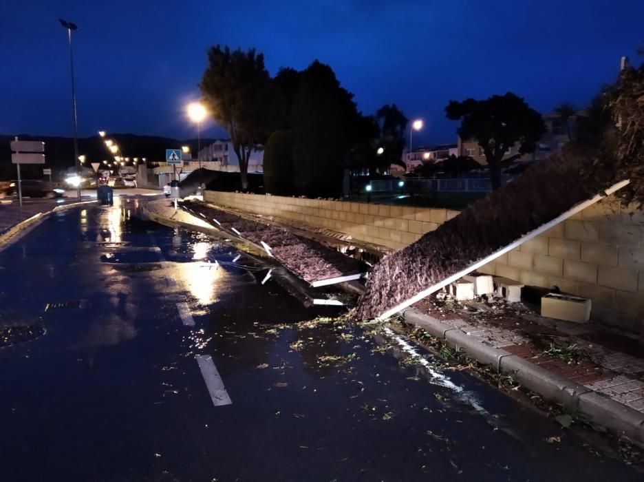 Daños por el temporal en El Campello