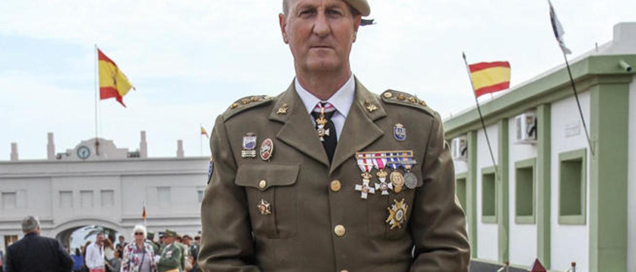 Juan Carlos Royo Martínez, coronel del Regimiento de Infantería &#039;Soria 9&#039;.