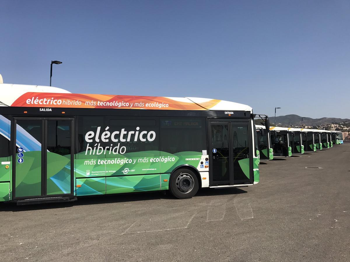 Autobuses híbridos de la EMT